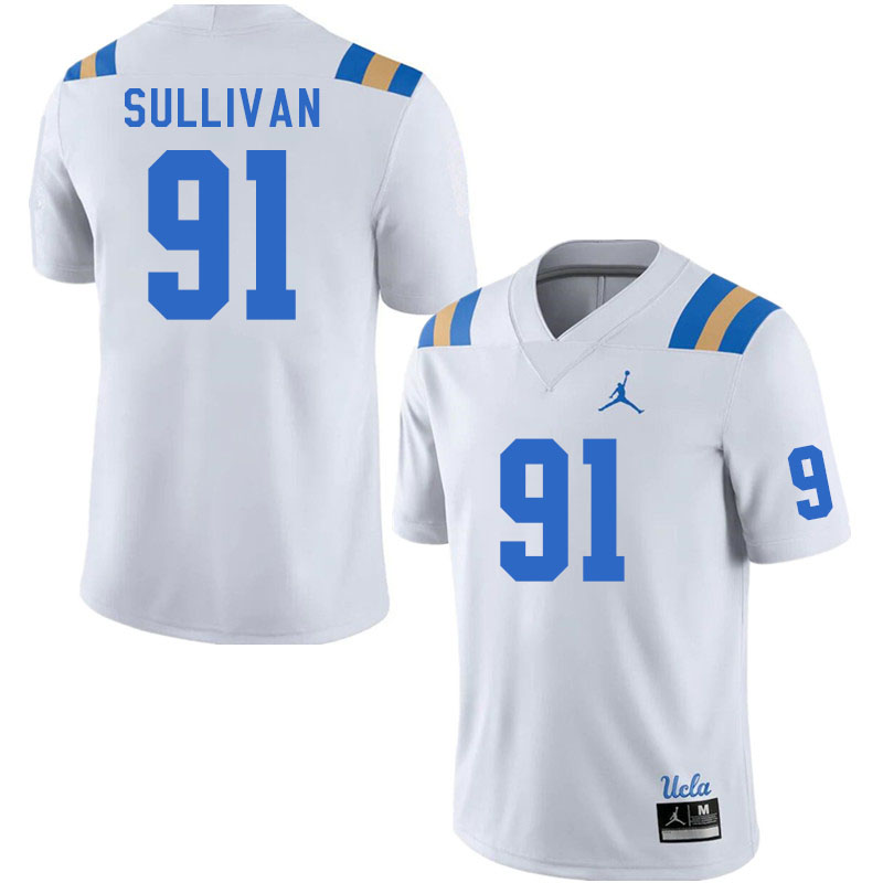 Men #91 Michael Sullivan UCLA Bruins College Football Jerseys Stitched Sale-White